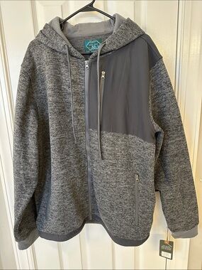 Arthur Beale AB XXL Hooded Zip Jacket - Grey